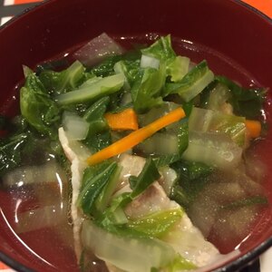 さっと出来上がり千切り野菜のお吸い物